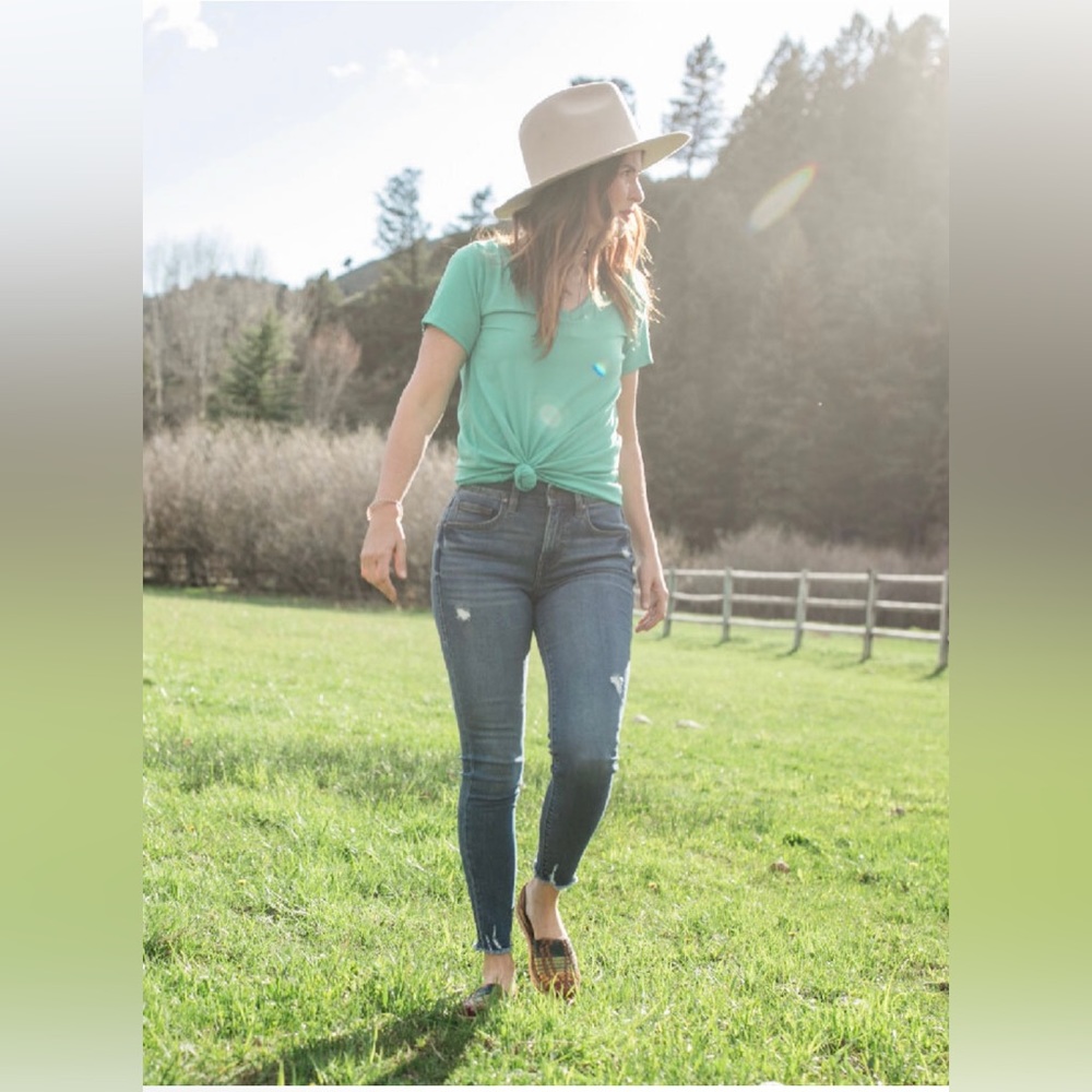 LuLaRoe Distressed Denim Light Wash